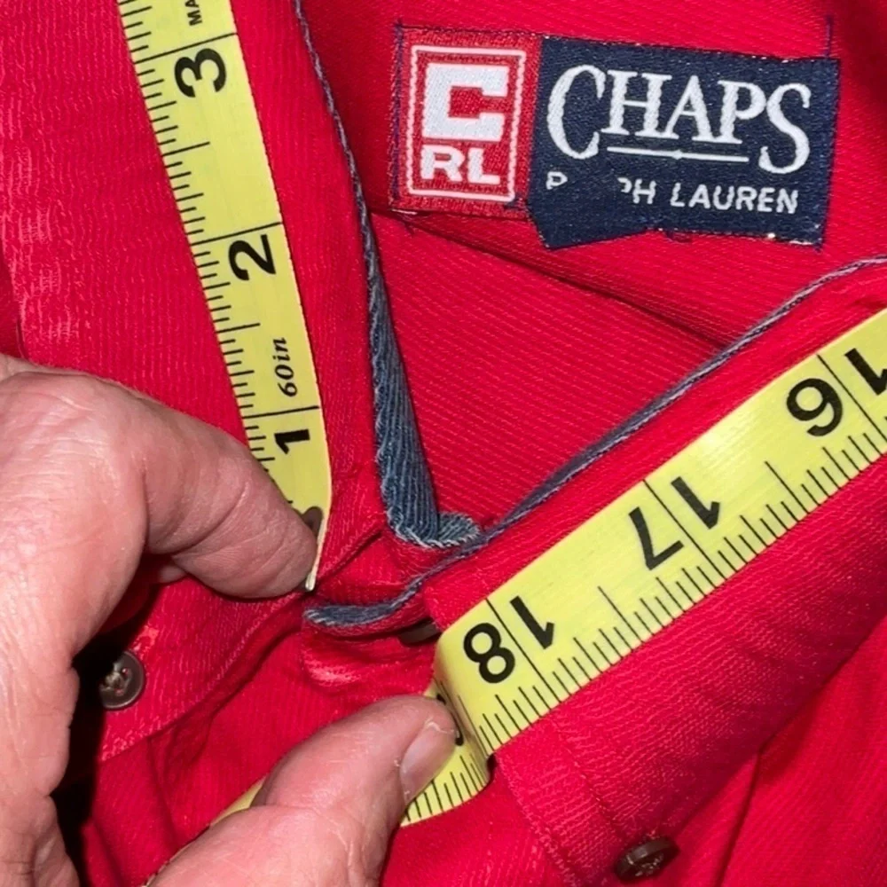 Chaps bright red